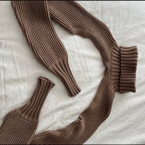 Nude SHRUG knit crop top